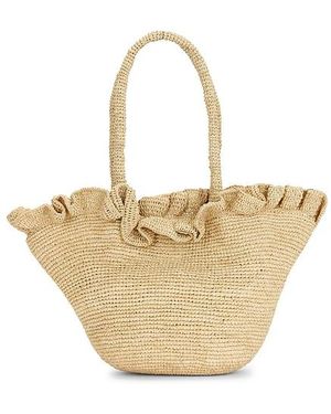 Loeffler Randall Cyrus Woven Tote Bag - White