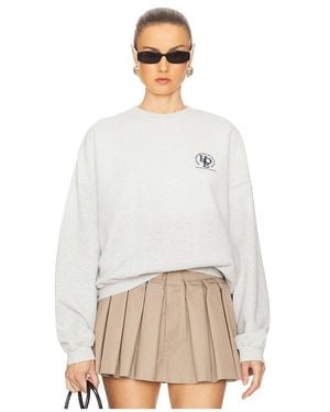 Alexander Wang Sudadera Con Cuello Redondo Y Estampado Gráfico En Color Gris Claro Talla En - Neutro