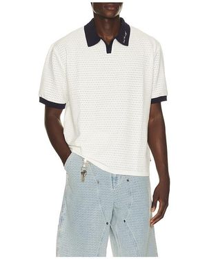 Honor The Gift Pique Colourblock Polo - White