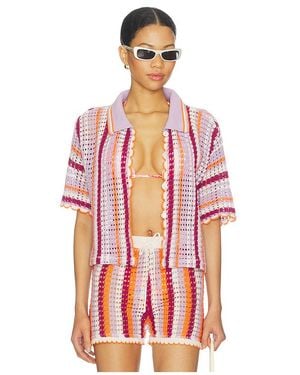 Maaji Mystic Stripe Rialta Shirt - Red