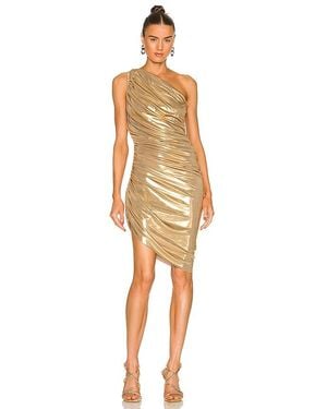 Norma Kamali Diana Mini Dress - Metallic
