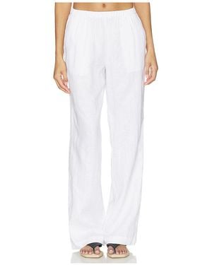 AEXAE Pantalones De Lino En Color Blanco Talla (También En S, M)