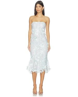 OperaSPORT ROBE NAYA en Baby Blue - Blanc