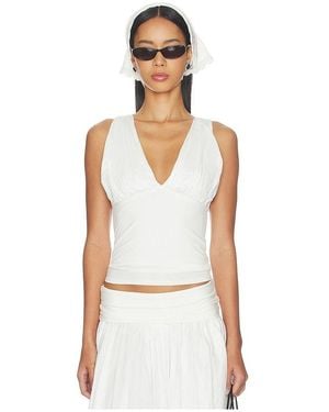 The Line By K Esai Top En Color Blanco Talla (También En Xs, S)