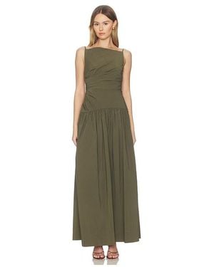 Shona Joy Campbell Square Neck Maxi Dress - Green