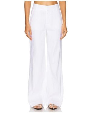 FAVORITE DAUGHTER The Jones Linen Wide Leg Pant - White