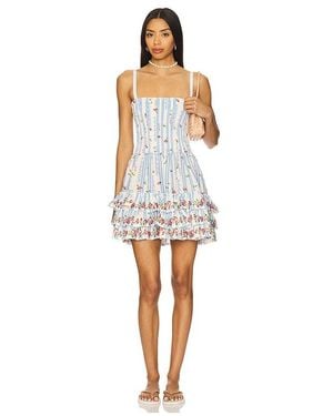 Agua Bendita Minikleid Alamy - Weiß