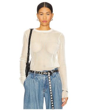 Helmut Lang Stripe Crew Top - Blue