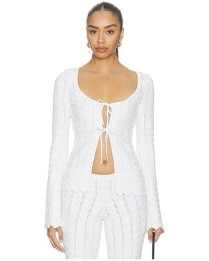 Lovers + Friends GILET POLLY en Ivory - Blanc