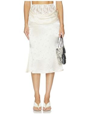 Markgong Lace Mermaid Skirt - White