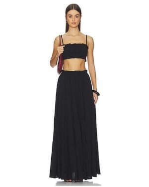 MORE TO COME Mora Maxi Skirt Set - White