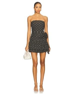 ZEMETA Midnight Polka Bloom Dress - Black