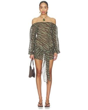 lovewave Vestido The Neko En Color Army, Talla (También En Xs, Xxs) - Multicolor