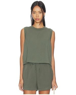 Varley Shea Crop Tank Top - Green