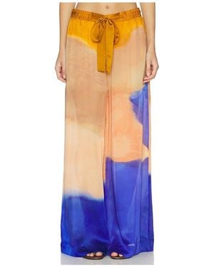 Ulla Johnson Julien Silk Trousers - Blue