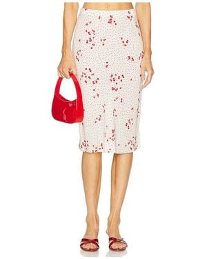 L'academie 'Academie Hallie Midi Skirt - Red