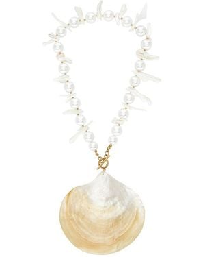 Lovers + Friends Casey Shell Necklace - White