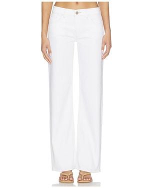 Hudson Jeans Kelli Low Rise Loose Straight Jeans - White