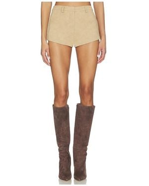 Bardot Jayla Faux Leather Short - Natural