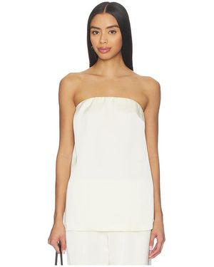Lovers + Friends Alette Satin Top - White