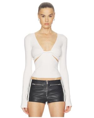 Halo Twist Jumper - White