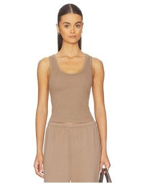 PERFECTWHITETEE Structured Rib Bra Friendly Tank - Natural