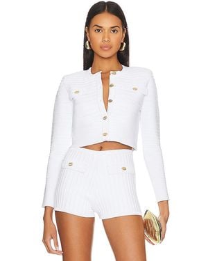 retroféte Cardigan Yolanda - Weiß