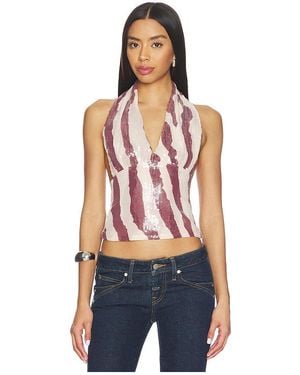 Miaou Mathilde トップ - ブルー