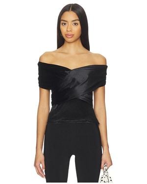Lovers + Friends Natalia Velvet Top - Black