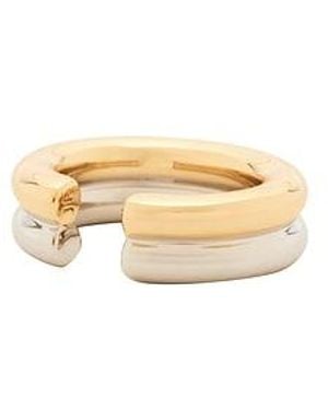 Jennifer Fisher Ear Cuff De Hilo Thread En Color Oro Metálico Talla - Blanco