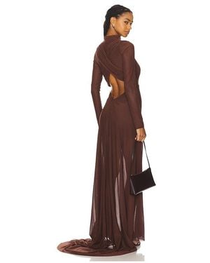 Mariandree Gaitan Michelle Dress - Brown