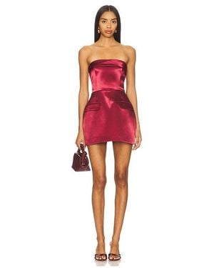 Amanda Uprichard Lucienne Skort Romper - Red