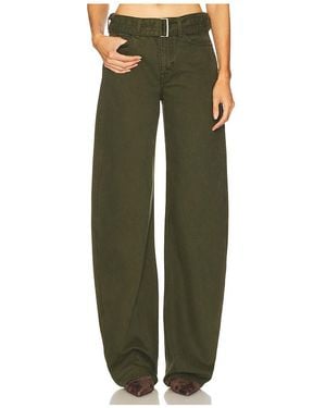 GRLFRND Belted Austen Low Rise Curve En Color Verde Oliva Talla (También En 24, 25, 26, 27, 28, 29, 30, 31, 32)