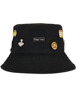 Happy Caps Anglerhut Pin - Schwarz