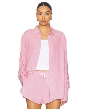 MORE TO COME Shirlie Button Down Top - Pink