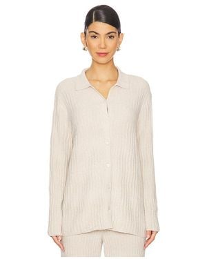 Barefoot Dreams Cozychic Ultra Light Wave Shirt - Natural