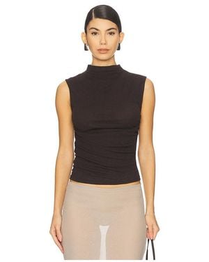 Enza Costa Top Mit Verdrehtem Detail - Schwarz