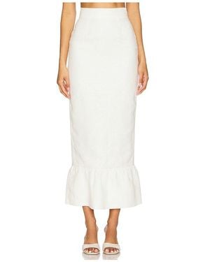 Posse Matilda Column Skirt - White