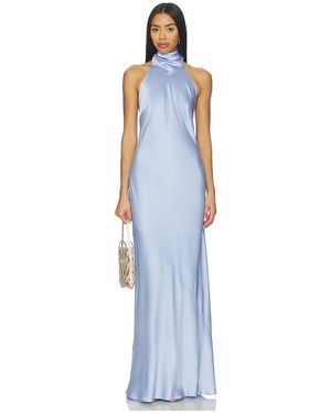 Show Me Your Mumu Lisa Maxi Dress - Blue