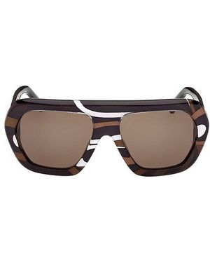 PUCCI Geometric Sunglasses - Brown