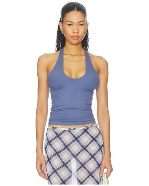 Michael Lauren Mills Halter Top - Blue