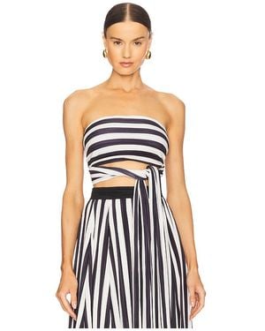 Maylé Vásquez TOP CROPPED CALIENTE en Black - Blanc