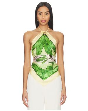 VERANDAH Crystal Scarf Blouse En Talla (También En S) - Verde