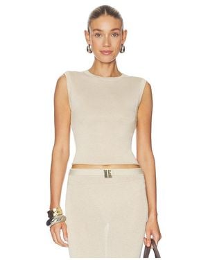 La Porte Willa Knit Tank Top - Natural
