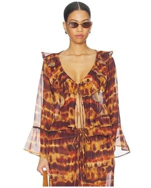 Leslie Amon Olivia Top - Orange