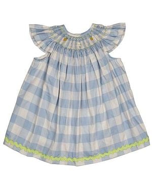 Wild Wawa Kids Flutter Bishop Dress - Blue