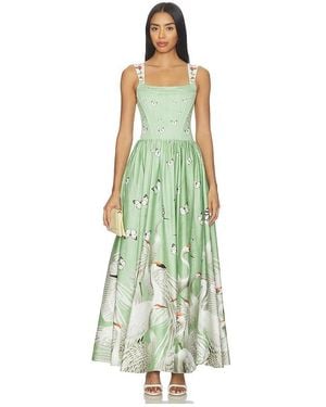Alice + Olivia Guinevere Bustier Maxi Dress - White