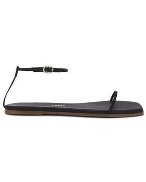 TKEES Square Toe Twiggy Sandal - Black