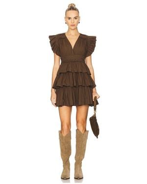 Scarlett Poppies Aurora Mini Dress - Brown