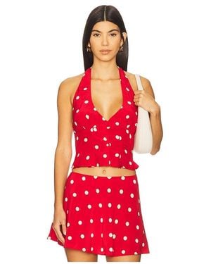 MAJORELLE Deanna Halter Top - Red